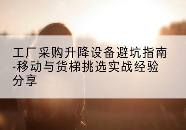 安化移动式升降机怎么选-工厂采购升降设备避坑指南-移动与货梯挑选实战经验分享